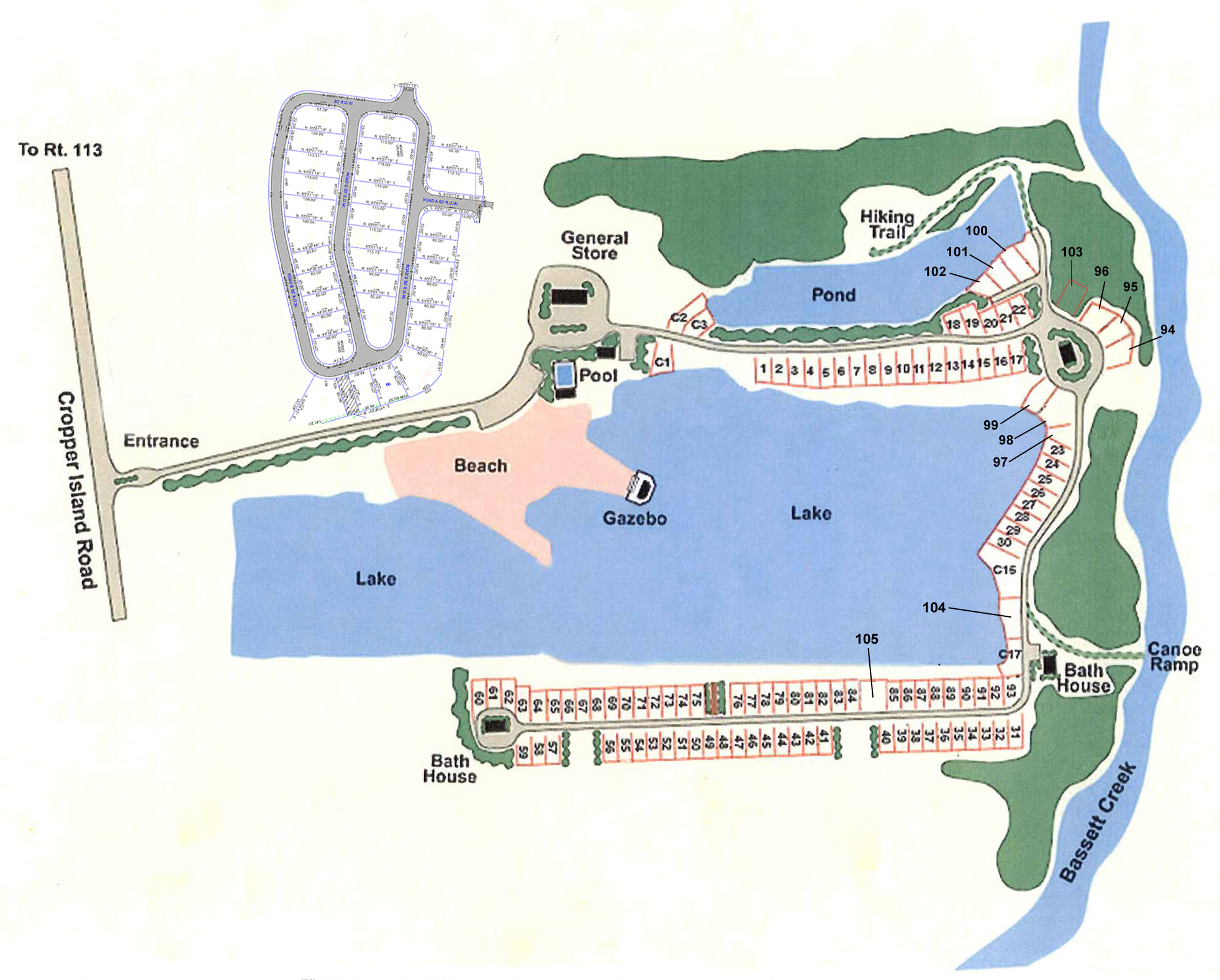 Campground Map Island Resort Campground